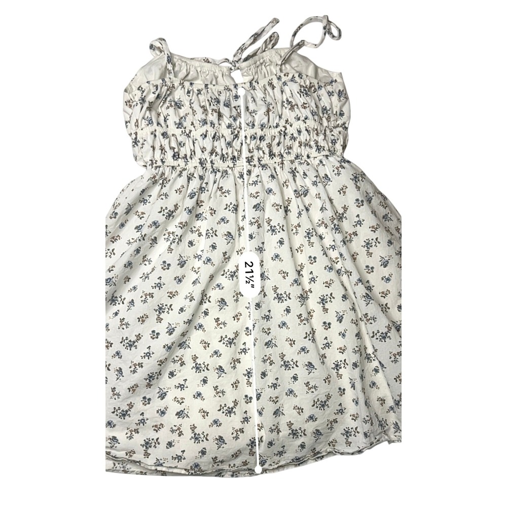Lulu's Darling Mindset White Prairie Dress MEDIUM Floral Sleeveless Coquette - Picture 9 of 13